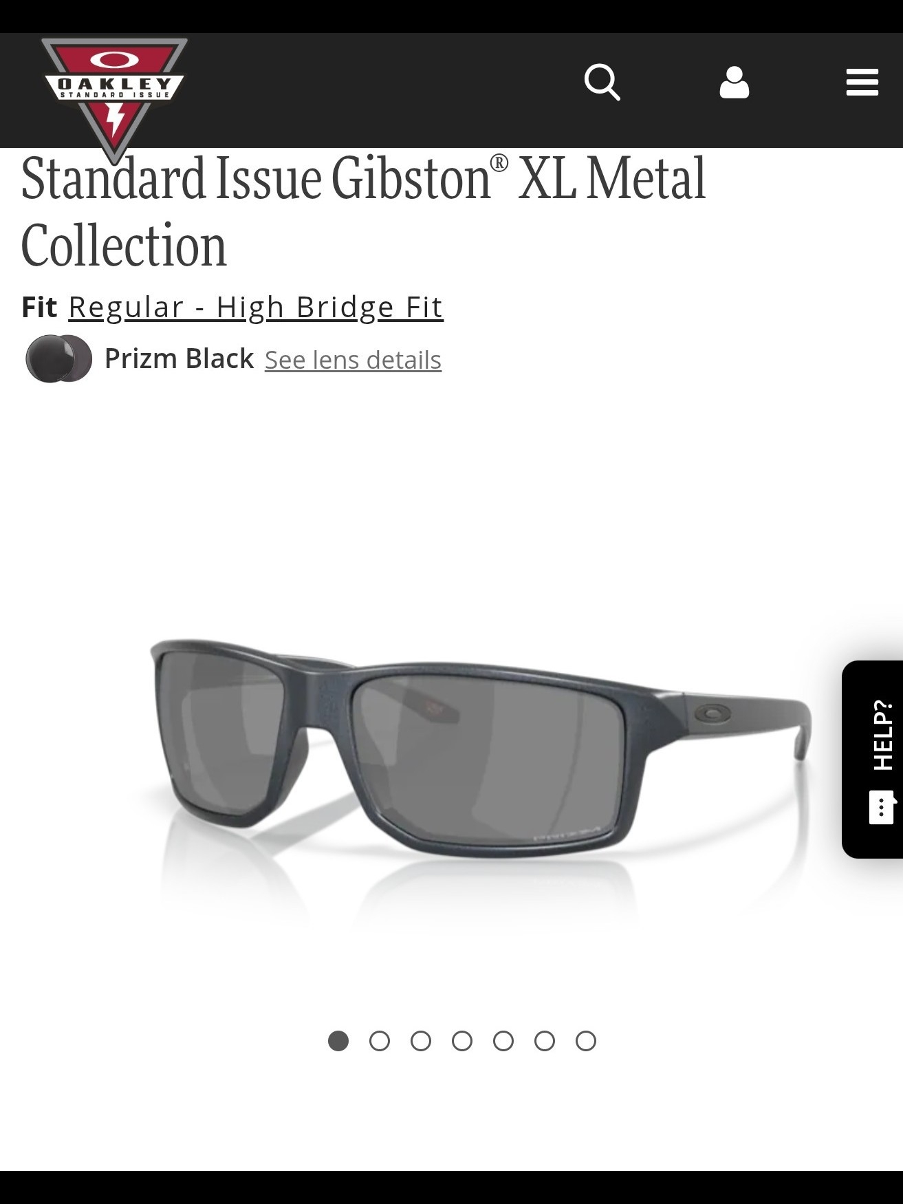 Oakley Gibston Xl Metal Sunglasses - Gray Frame With Black Lenses